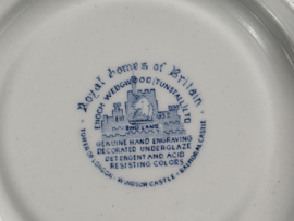 Engels blauw Mix & Match Set 6x ontbijtbord 19,5 - 20,5 cm