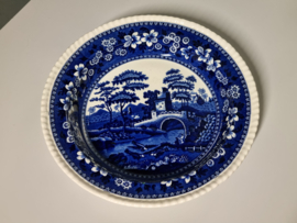 Engels Copeland Spode's Tower blauw Serveerschaal Rijstschaal 34,5 cm