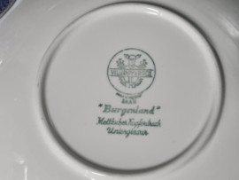 Villeroy en Boch Burgenland blauw Soepkom met schotel (rond oortje)
