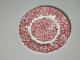 Engels rood Woods Ware Plat Dinerbord 25 cm