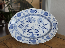 Zwiebelmuster Huttensteinach ovale schaal 29 cm