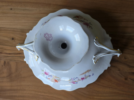 Petrus Regout Portici tazza, hoge schaal op voet met zeldzame oren (model Wellington)
