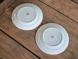 Regout decor Chinois rood set 2x ontbijtbordje