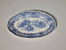 Villeroy en Boch Burgenland blauw Roomstelletje (gewone model) op plateau