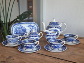 Regout Castillo blauw Theeservies 4-pers