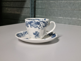 Villeroy en Boch Valeria blauw Koffie Kop en schotel