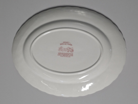 Engels rood Myott Royal Mail ovale schaal 29 cm