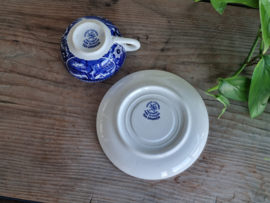 Tea Drinker blauw Societe Ceramique Thee Kop en schotel 9 cm