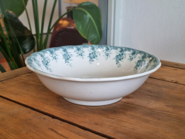 Societe Ceramique Andree petrol hoge ronde schaal 29 cm
