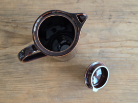 Regout Royal Sphinx bruin koffiepot mokkapot 17 cm