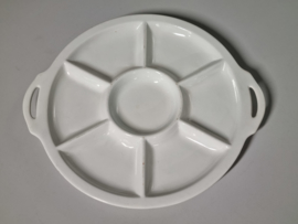 Societe Ceramique wit Vakkenschaal Snackschaal 32 cm