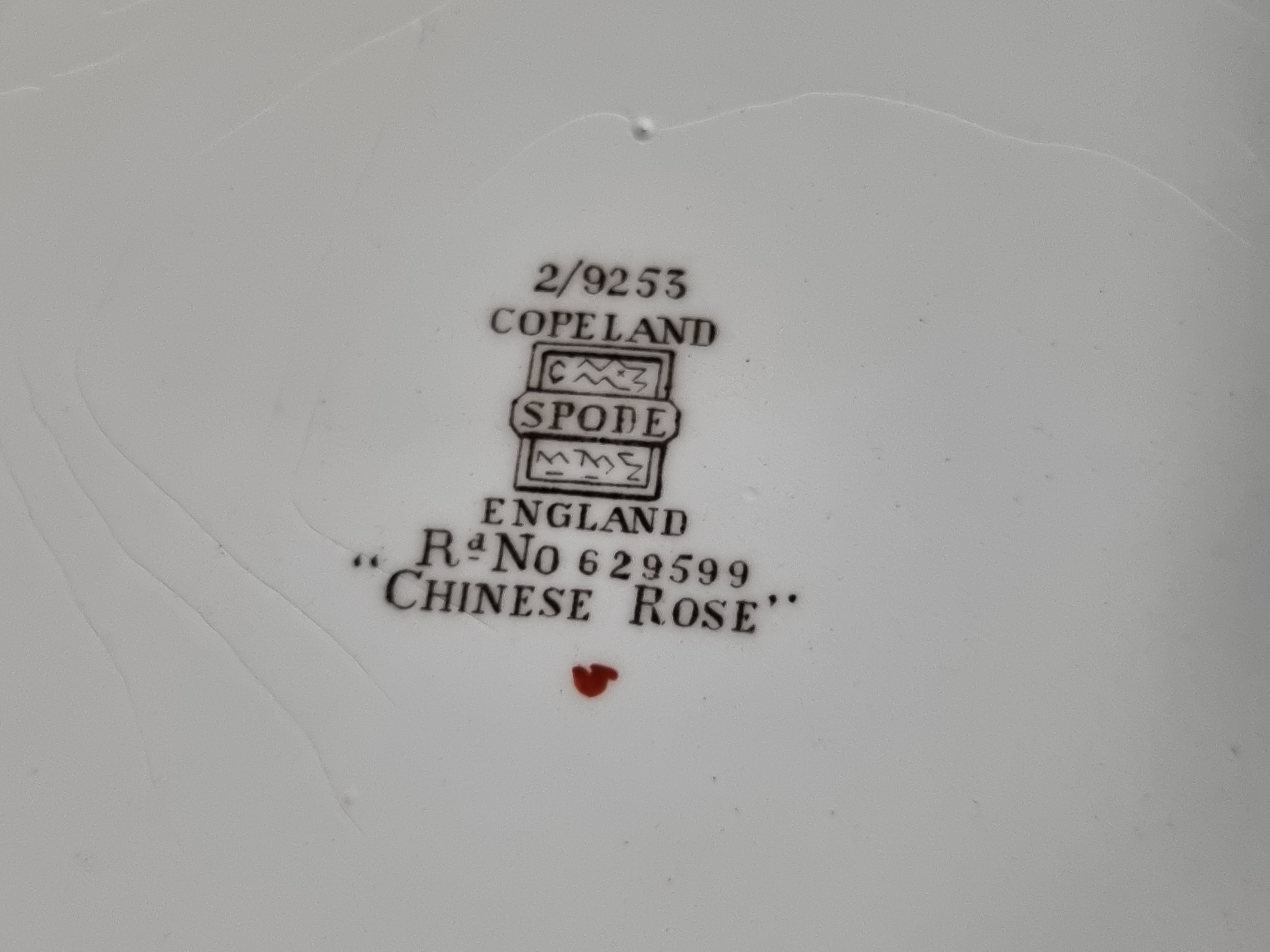 Engels Spode Copeland Chinese Rose ontbijtbord 23 cm