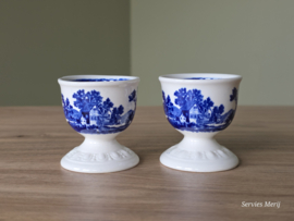 Villeroy en Boch Rusticana blauw set 2x Eierdopje
