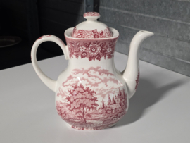 Engels rood Alfred Meakin Homeland koffiepot 17 cm