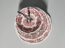 Enoch Wedgwood Royal Homes rood of Britain Etagere 3-laags