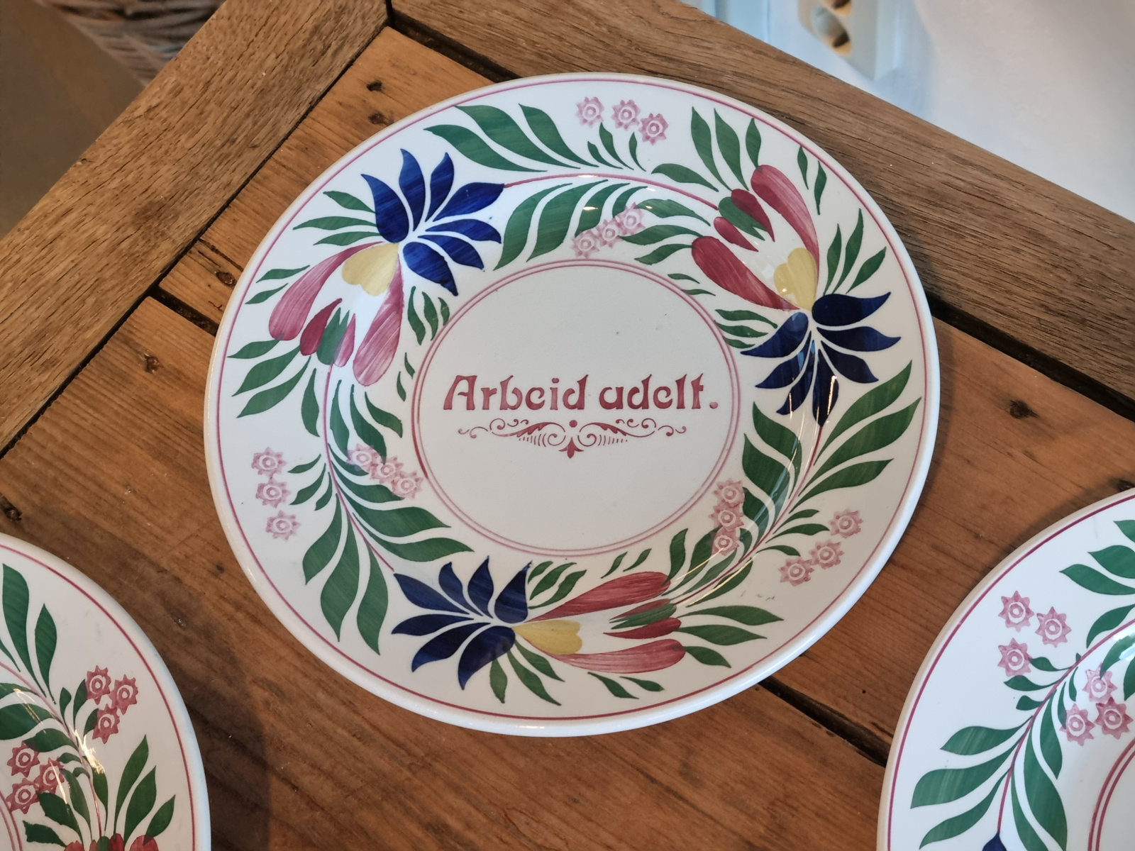 Set 6x wandbord Boerenbont Handelsmerk Nederland