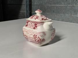 Engels rood Enoch Wedgwood Lochs of Scotland kleine Suikerpot