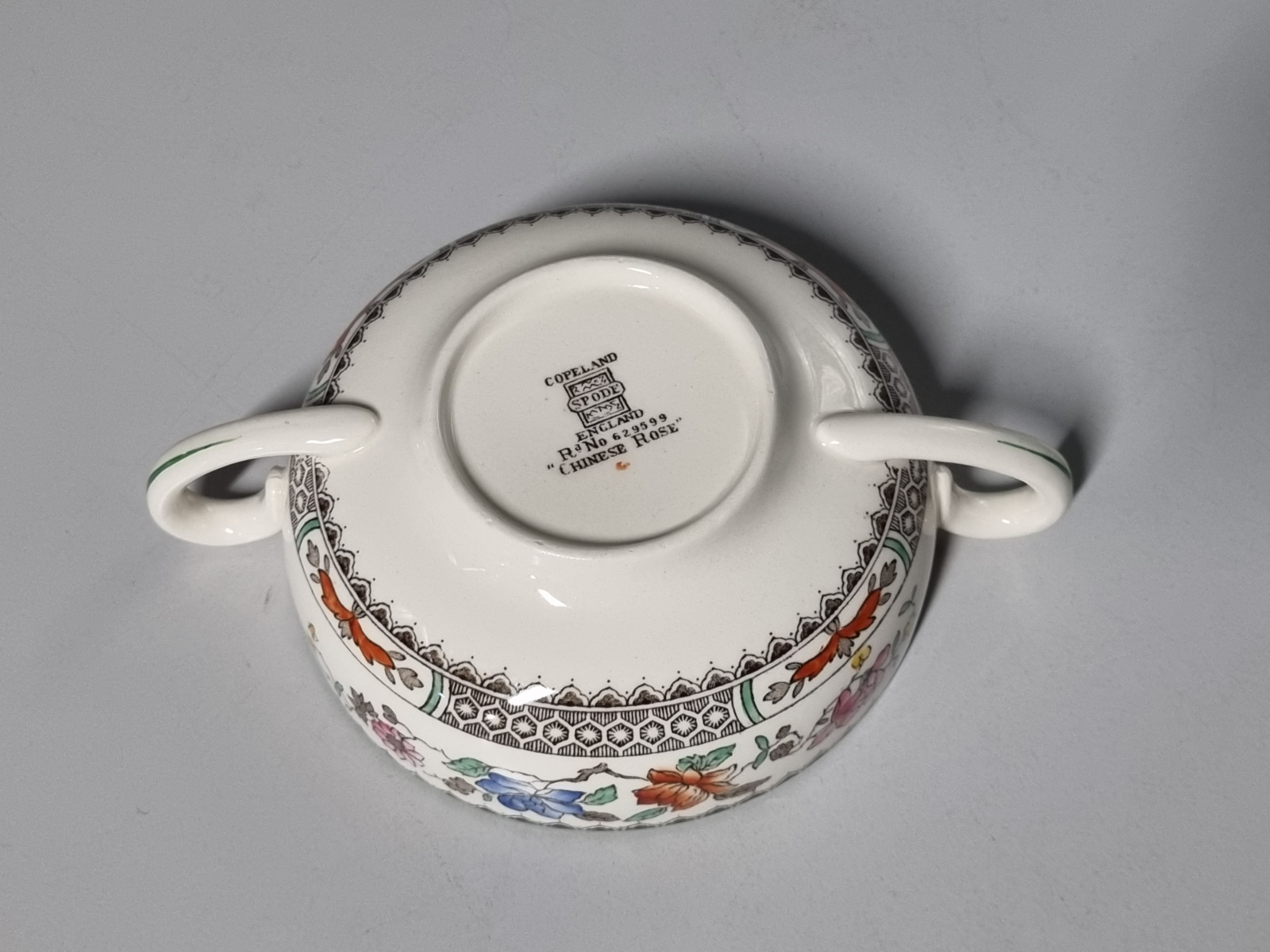 Engels Spode Copeland Chinese Rose soepkom (laag model)