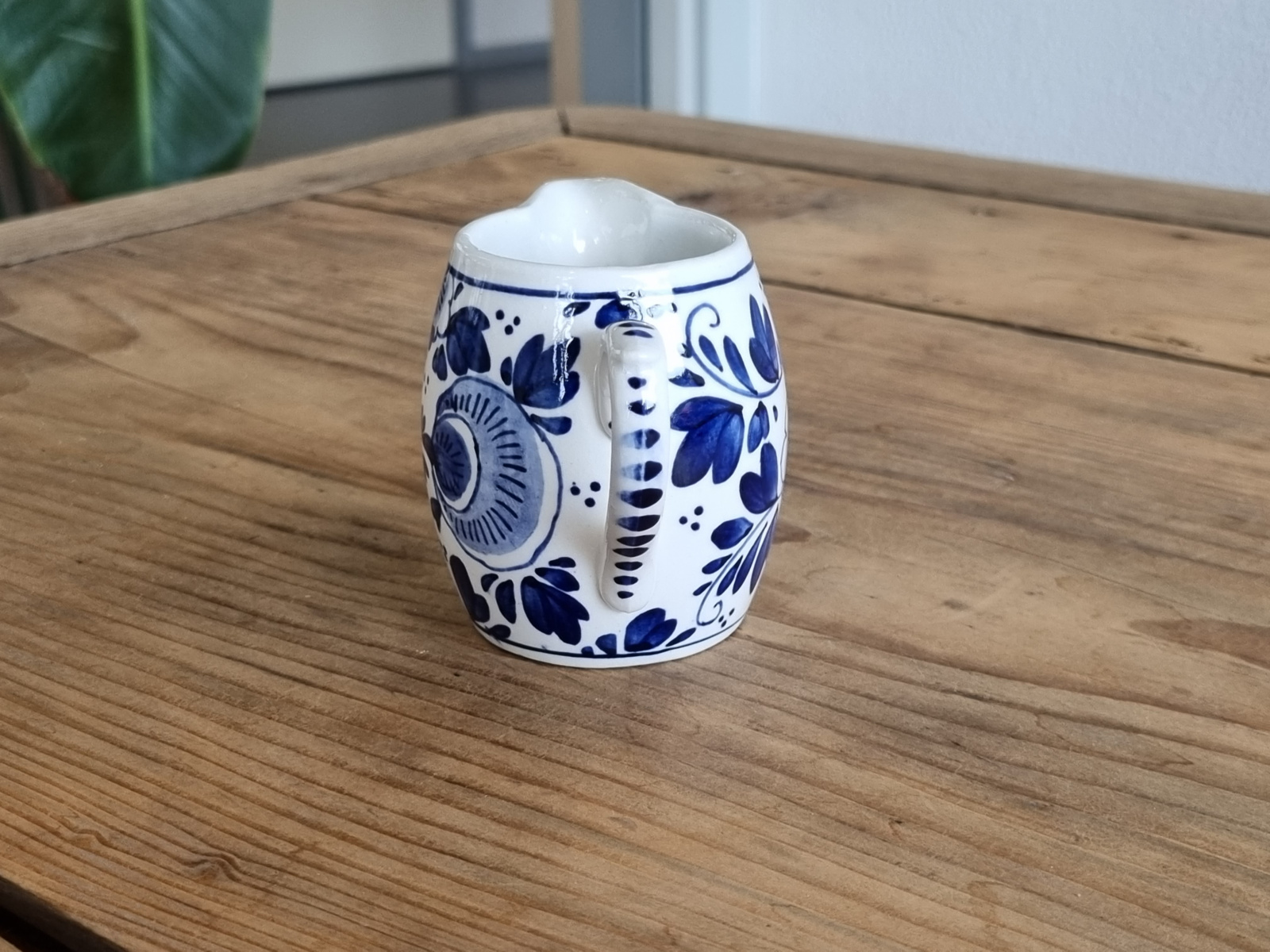 Delft blauw Societe Ceramique Roomkannetje 4-rings van het Tete-a-Tete-stel