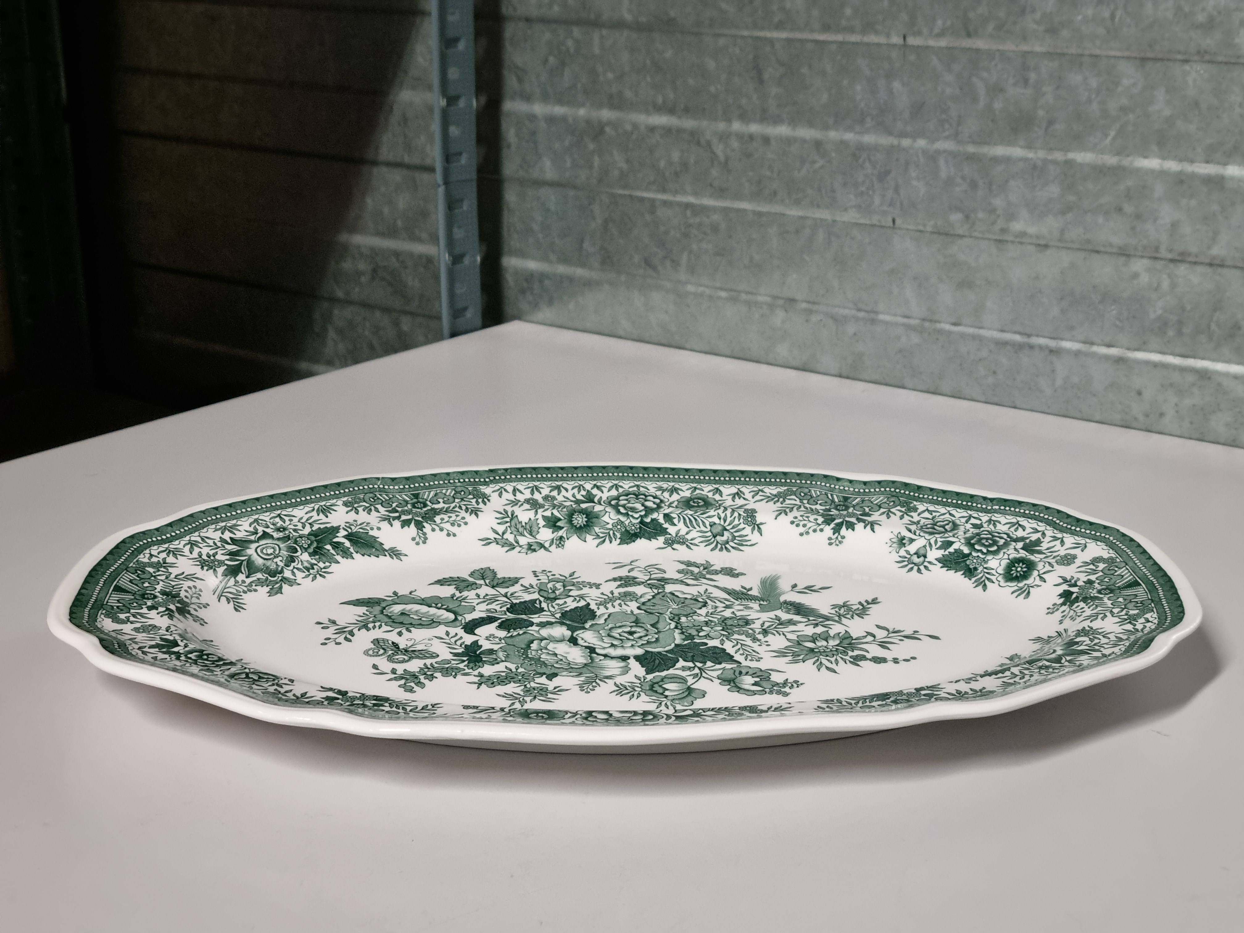 Villeroy en Boch Fasan groen Schaal ovaal 42 cm