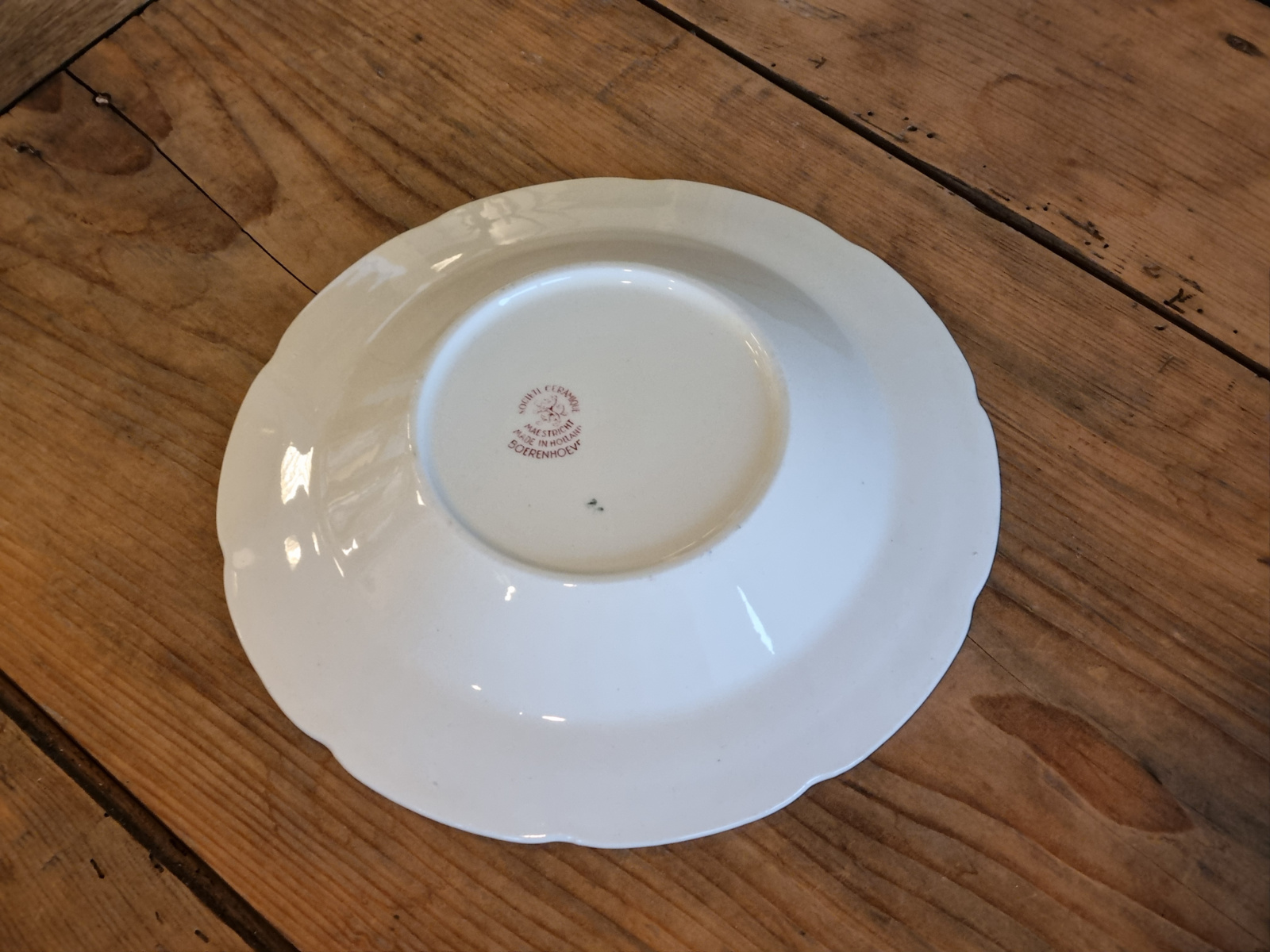 Boerenhoeve Rood Societe Ceramique diep pasta curry bord 24 cm