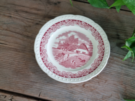 Boerenhoeve Rood Societe Ceramique Ontbijtbordje (wit)