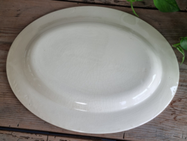 Regout creme Boudewijn Pioenroos robuuste Serveerschaal 39 cm