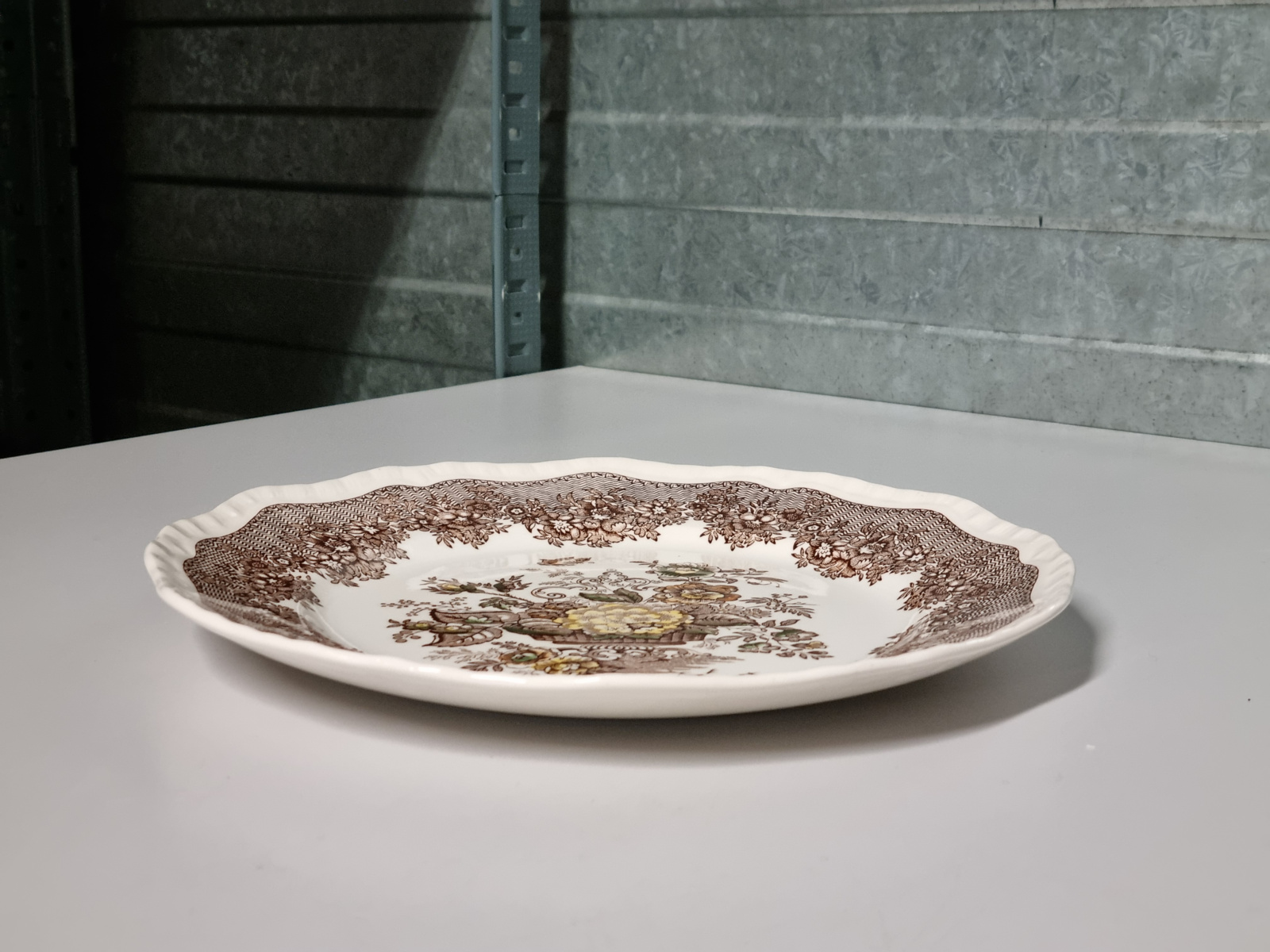 Engels bruin Ascot plat dinerbord 25 cm