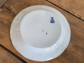 Engels blauw Ethelwyn Bishop & Stonier rond serveerbord middel 28,5 cm