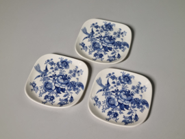 Engels blauw Maison's Stratford set 3x Serveerbordje 13 cm