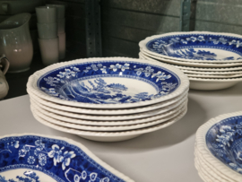 Engels Copeland Spode's Tower blauw Eetservies 6-pers.
