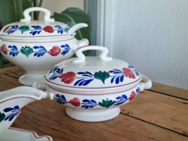 Oud Boerenbont Societe Ceramique 483a zeldzaam Kinderservies 5-delig