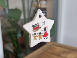 Engels Mason's Christmas Village 1983 Kerstservies Kerstboomhanger Ster
