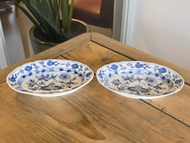 Zwiebelmuster Huttensteinach Set 2x ovale schaal 21 en 15 cm