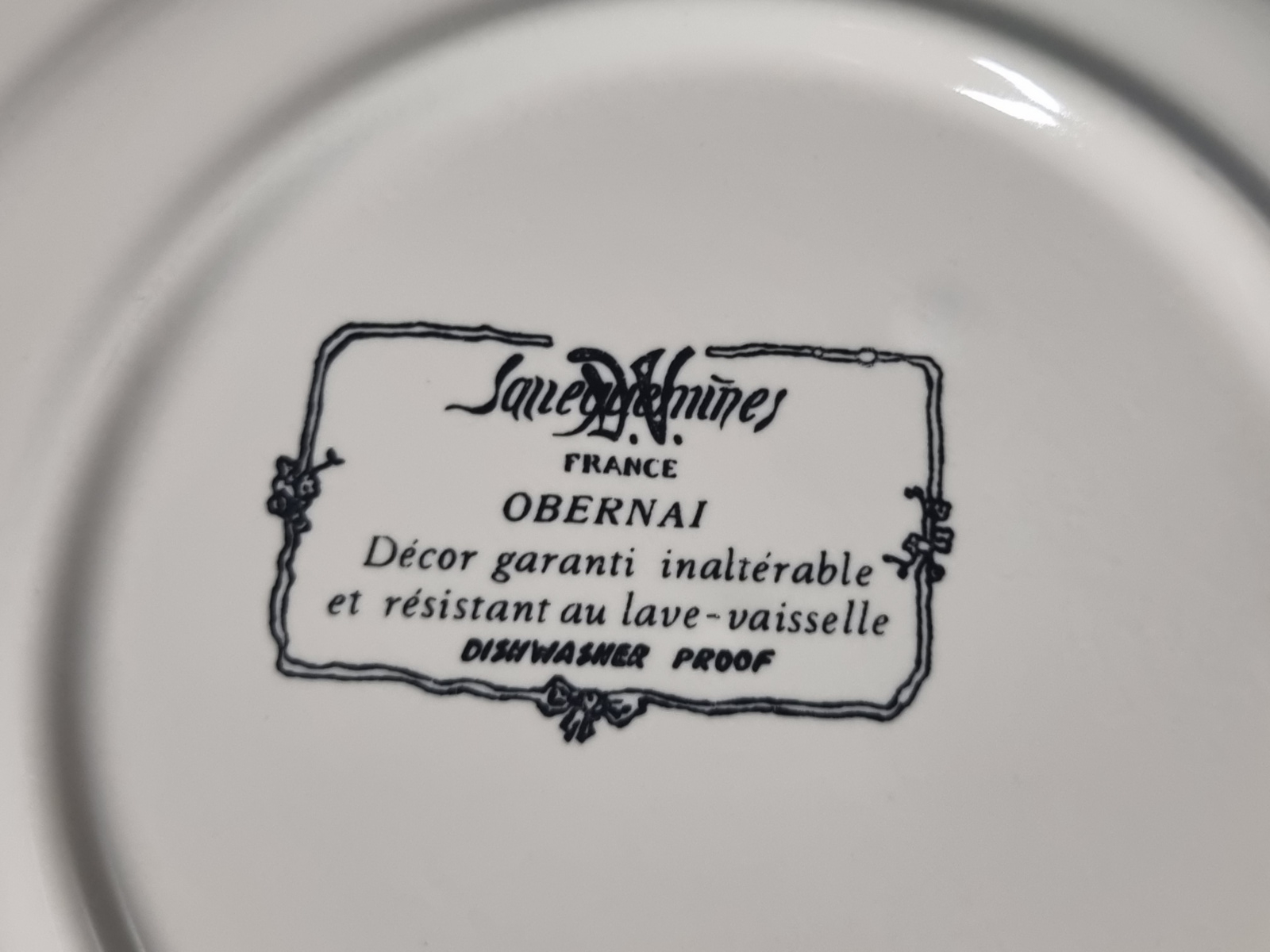 Frans Sarreguemines Obernai ontbijtbord 21,5 cm