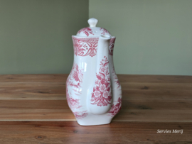 Engels rood English Ironstone Tableware EIT koffiepot Neuschwanstein 18 cm