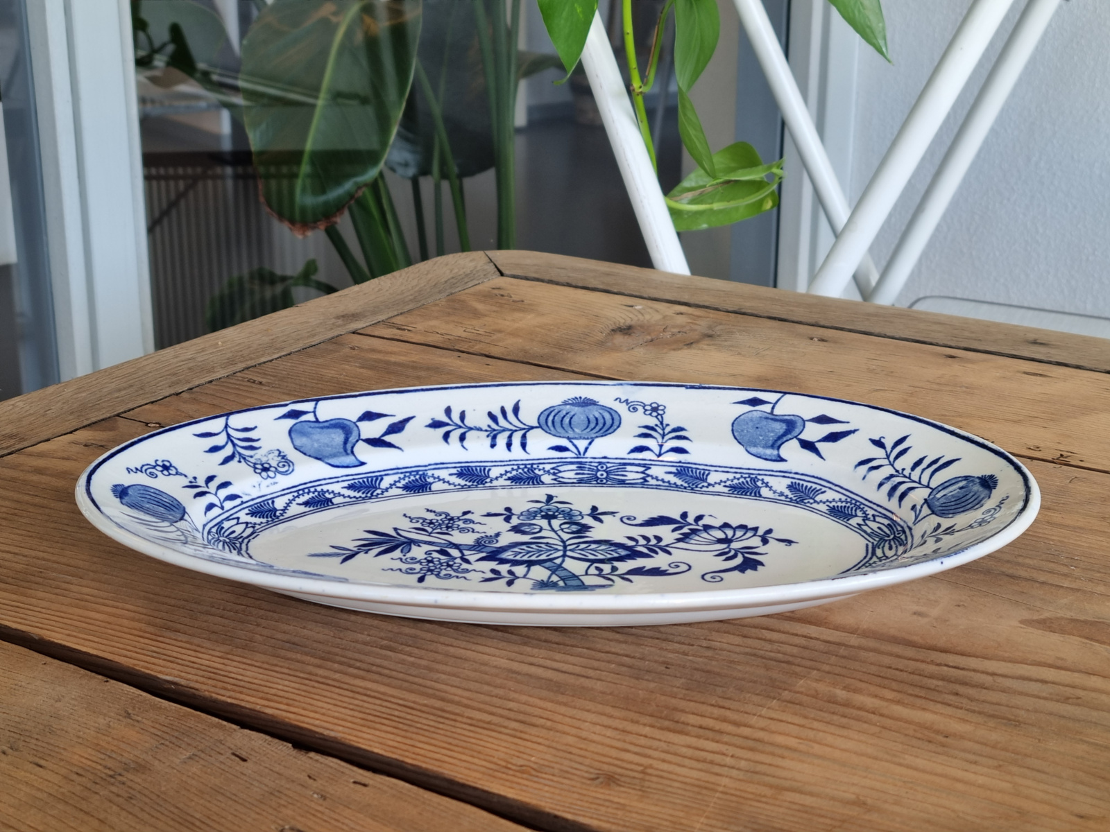 Societe Ceramique Dresde ovale schaal 31,5 cm