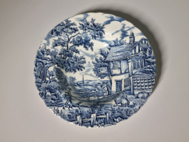 Engels blauw The Hunter by Myott diep bord 23 cm