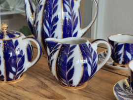 Lomonosov blauw Winternight Koffieservies 6-persoons