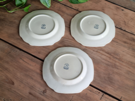 Victoria Groen Societe Ceramique set 3x Dejeuner Ontbijtsetje (creme)