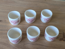 Engels rood English Ironstone Tableware EIT set 6x eierdop
