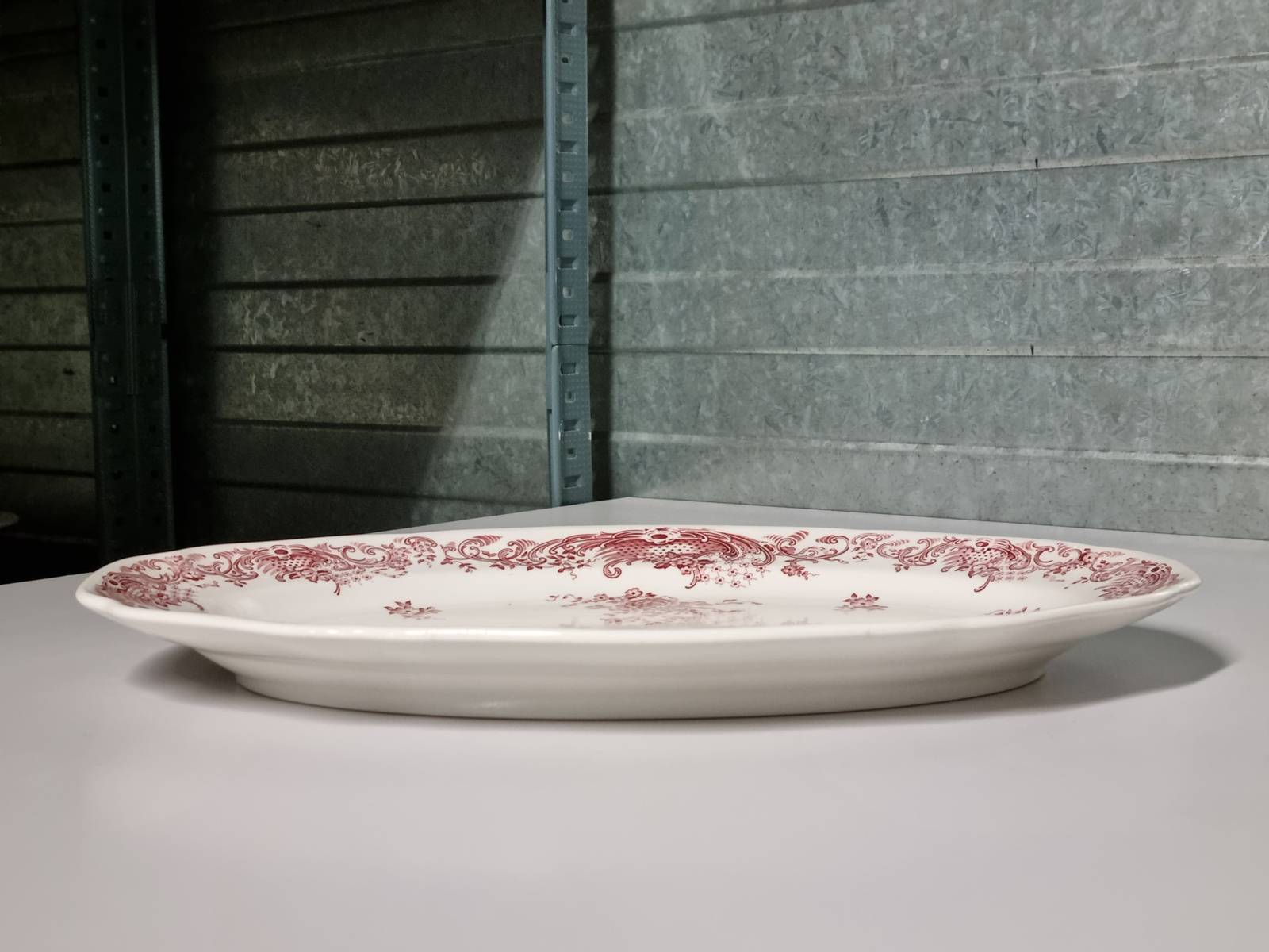Villeroy en Boch Valeria rood ovale schaal 36,5 cm