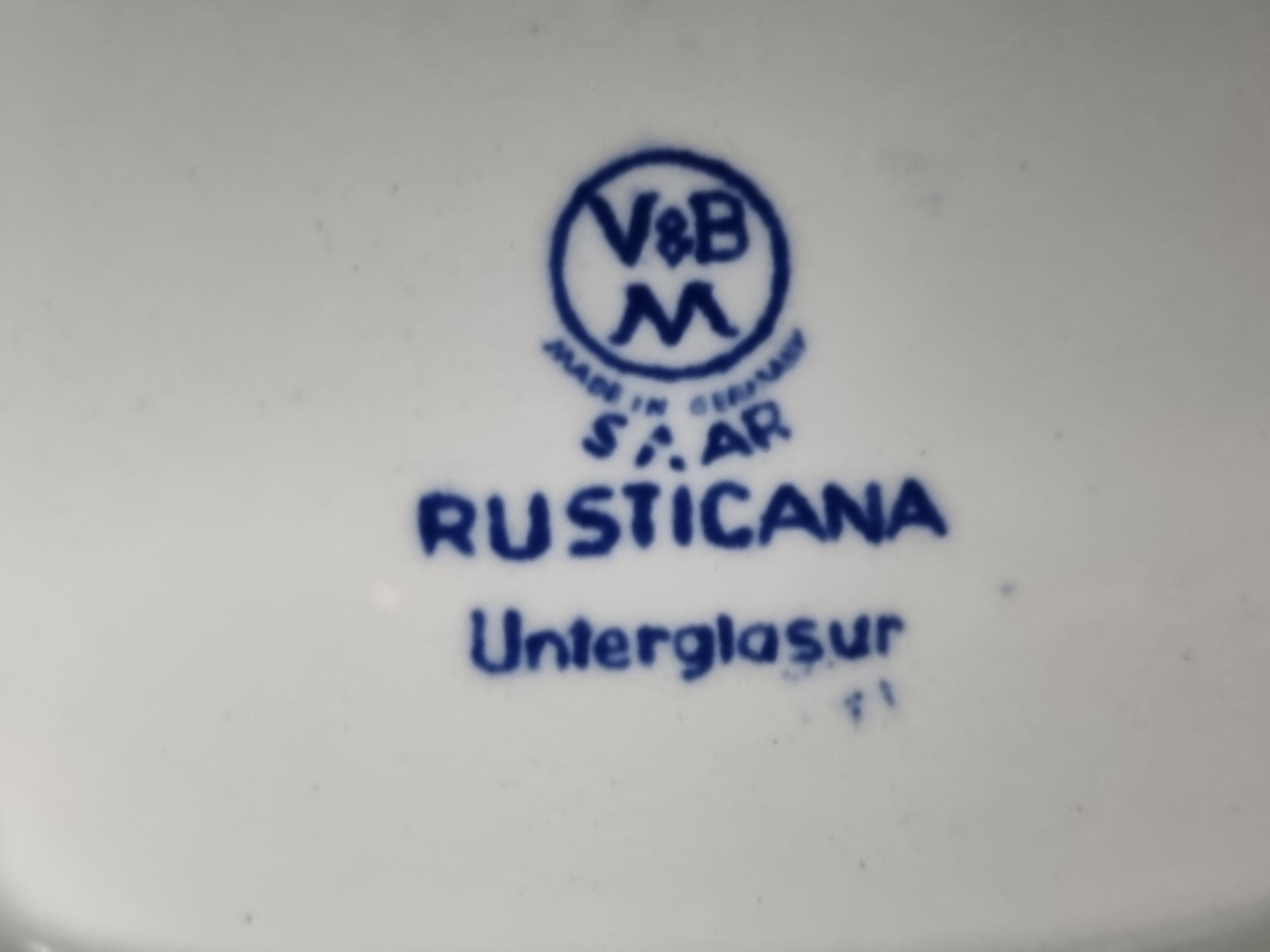 Villeroy en Boch Rusticana blauw grote model Suikerpot