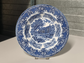 Engels blauw Grindley Country Inns diep pasta curry bord 22,5 cm