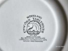 Engels blauw Enoch Wedgwood Woodland serviesset 6 personen