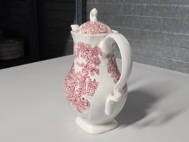 Engels rood Myott Coaching Days Koffiepot 21 cm