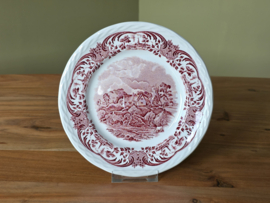 Engels rood Grindley Scenes After Constable ontbijtbord 20 cm