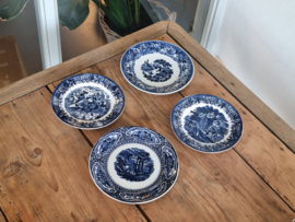Set 4x wandbord Societe Ceramique en Regout Maastricht