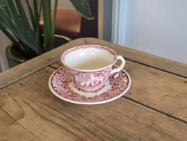 Societe Ceramique decor Casino rood kop en schotel