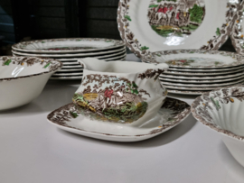 Engels bruin Jachtservies Myott's Country Life Eetservies 8-pers